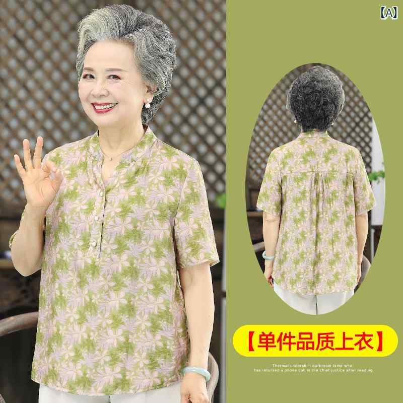 亭主持ち 流行り物 成人女性服 体型覆いかぶせる 窈窕たる 小母さん レディース 夏 プルオーバー 馬鹿でかい大きさ 夏 半袖 トップス セットアップ