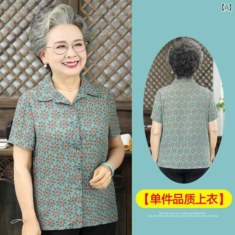 亭主持ち 流行り物 成人女性服 体型覆いかぶせる 窈窕たる 小母さん レディース 夏 プルオーバー 半袖 トップス プルオーバー プルオーバー