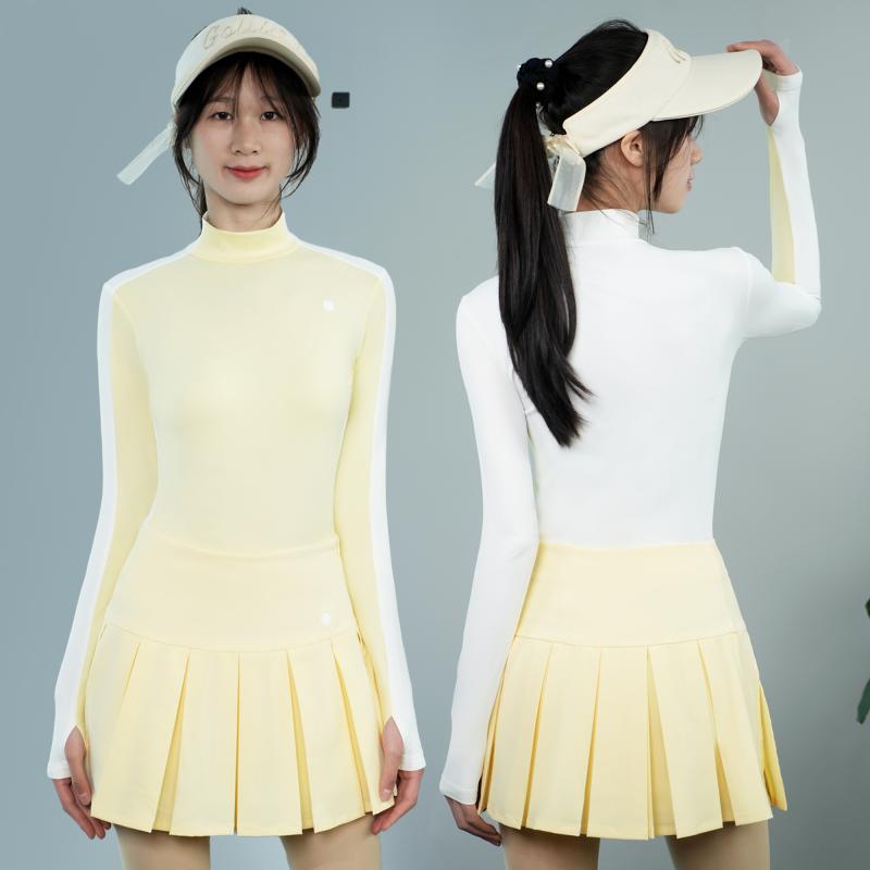 ゴルフウェア レディース おしゃれ 夏 テニス 長袖 スカート セットアップ 薄手 涼しい ストレッチ 服 韓国 トップス|おうち健康生活