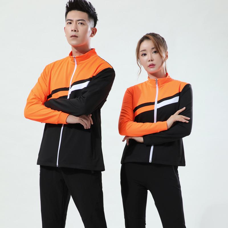 運動競技お召しもの レディース 今めかしい 秋冬 韓国 長袖 バドミントン 上衣 背広 メンズ トップス ズボン 庭球 速乾 刷り上げる