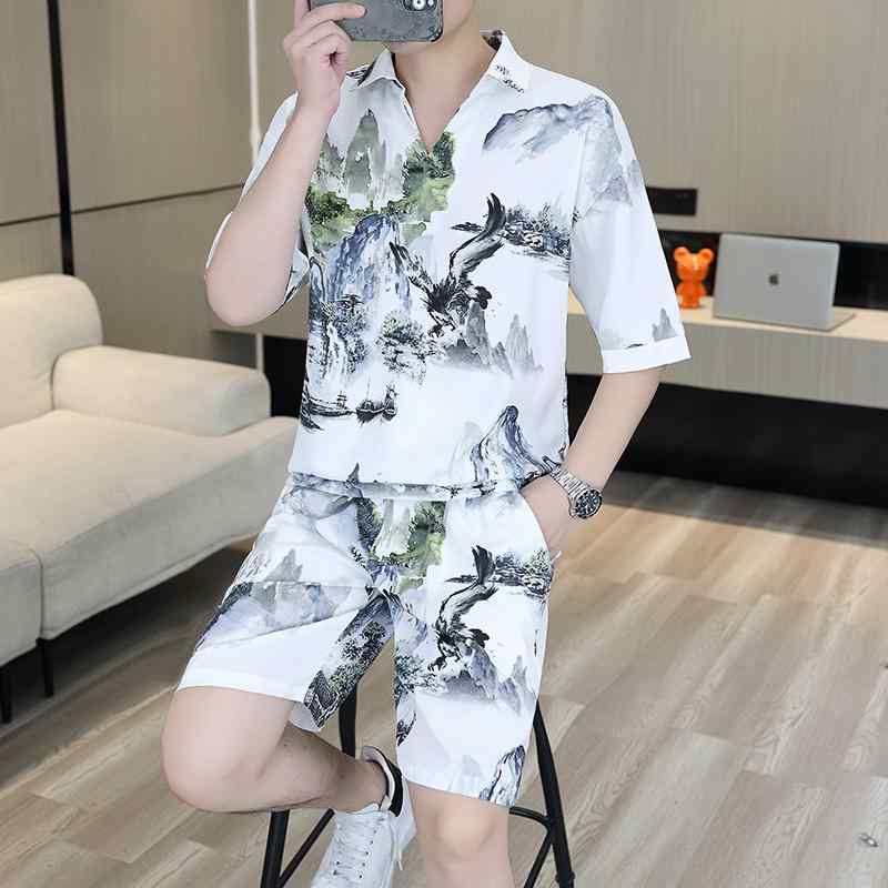 メンズ パジャマ ルームウェア リラックス 夏 半袖 ショート パンツ カジュアル 薄手 涼しい ホーム 服 セットアップ セットアップ