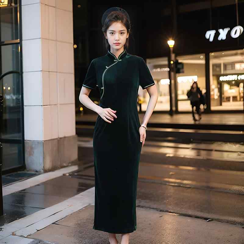 婦人服 ワンピース ドレス 上品 おしゃれ レディース 春秋 チャイナ風 レトロ 結婚式 パーティー チャイナ ハッピー 起毛 15,407円