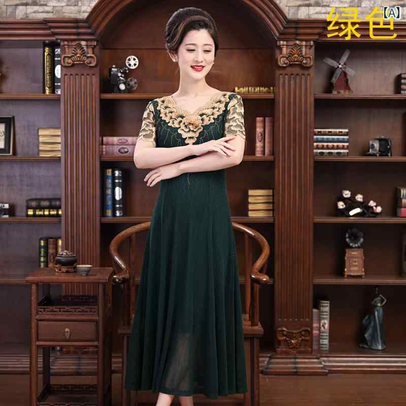 婦人服 ファッション 上品 おしゃれ レディース 淑女 夏 スリム ドレス 社交界 半袖 ロング ドレス｜おうち健康生活