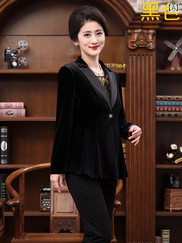 婦人服 ファッション 上品 おしゃれ レディース 淑女 秋冬 ショート コート 起毛 ブラック スーツ 感｜おうち健康生活 17,808円