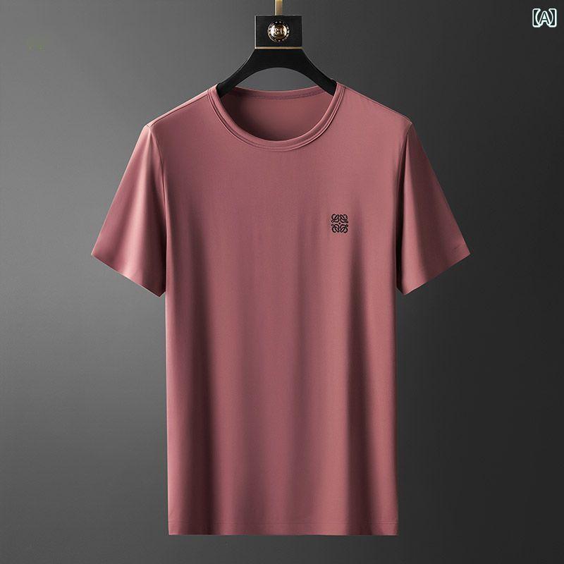 Tシャツ メンズ 半袖 夏 ひんやり 速乾 薄手 涼しい カジュアル ラウンドネック トップス