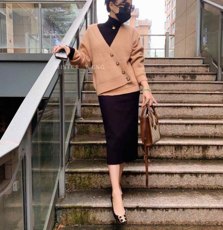 主 暖かい 厚手 柔らか フェミニン ロング ウール ニット セーター|おうち健康生活