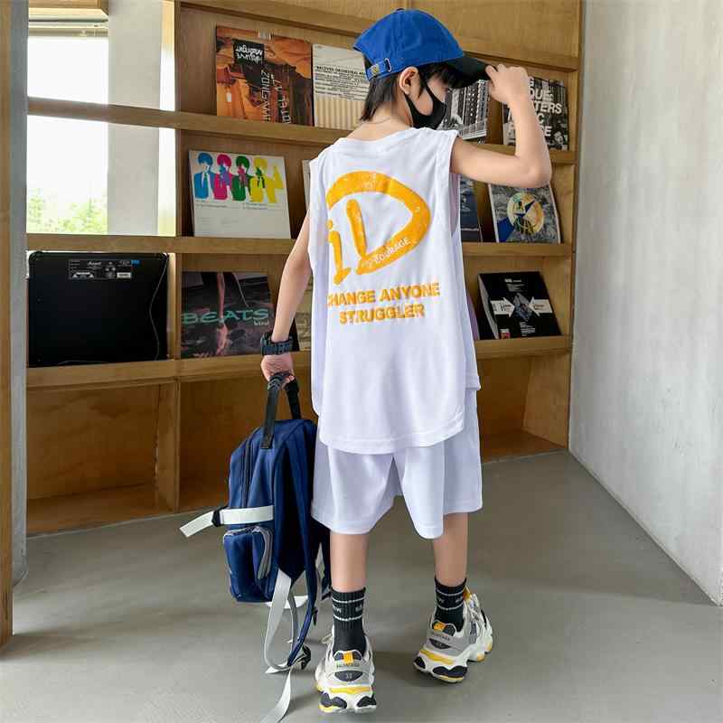 男の子 ファッション ボーイズ 子供 夏 おしゃれ ノースリーブ タンクトップ セットアップ スポーツ おしゃれ