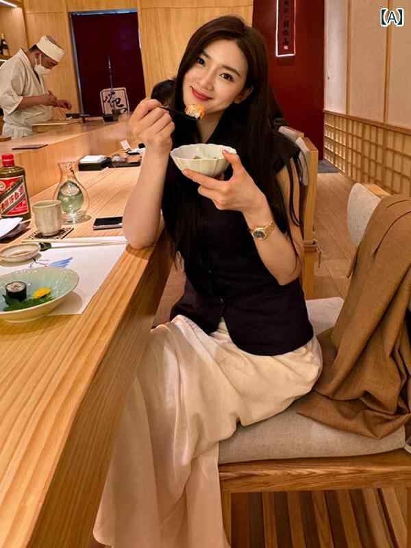 レディース ファッション 夏 服 美しく スタイリッシュ ノースリーブ シャツ スカート セット 外出 適 セットアップ 着|おうち健康生活