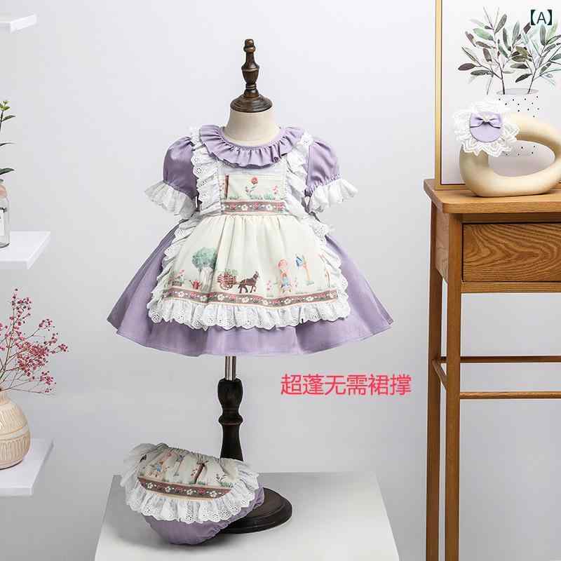 ロリータ ドレス 子供 女子 かわいい 女 赤ちゃん プリンセスチュチュ ふんわり スカート 半袖 夏 子 服|おうち健康生活