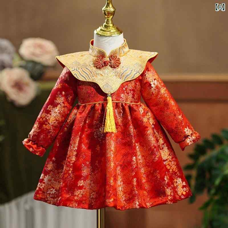女子 ファッション ワンピース レトロ かわいい ドレス 婦人服 春 チャイナ風 唐 初 誕生日 プリンセス ドレス|おうち健康生活