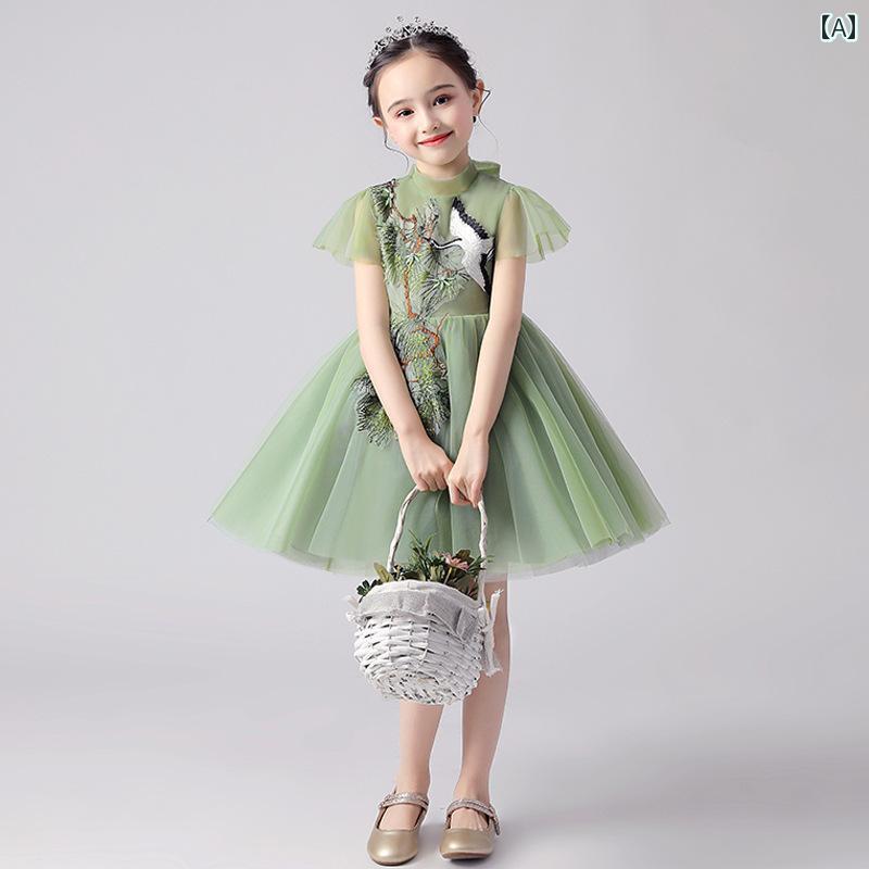 女子 ドレス かわいい 少女 ピアノ 発表会 プリンセス 春 誕生日 パフォーマンス 服 小さめ ステージ イブニング|おうち健康生活
