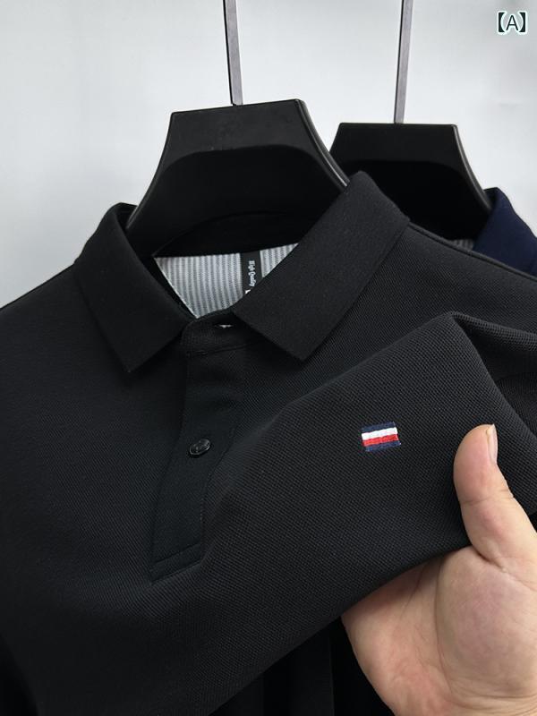 ポロシャツ メンズ 長袖 カジュアル おしゃれ 春秋 綿 Tシャツ コットン 無地 ビジネス｜おうち健康生活