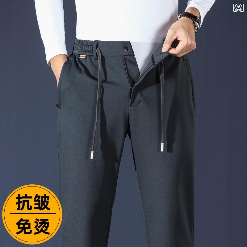 メンズ 流行り物 心地好い ズボン下 時間 引っ切りない 軽さ 冷やりとした シワ にりにくい 鉄 不必要 伸ばすこと 商行為 運動競技 ズボン下 メンズファッション-ズボン・パンツ