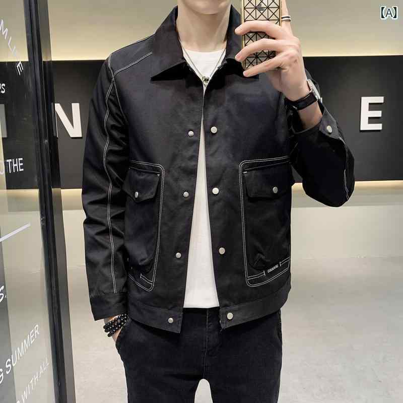 メンズ ファッション ジャケット 春秋 トレンド ワークジャケット カジュアル コート 薄手 涼しい 秋 トップス