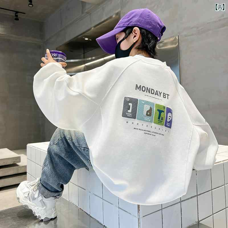 男の子 トップス カジュアル おしゃれ 秋 セーター トレンディ 秋 大きめ