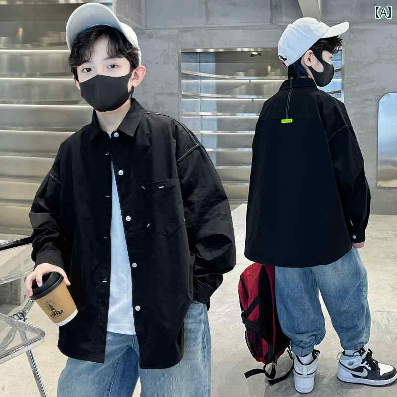 アウター 男の子 おしゃれ カジュアル キッズ 春 シャツ ジャケット 春 服 おしゃれ クール トレンディ