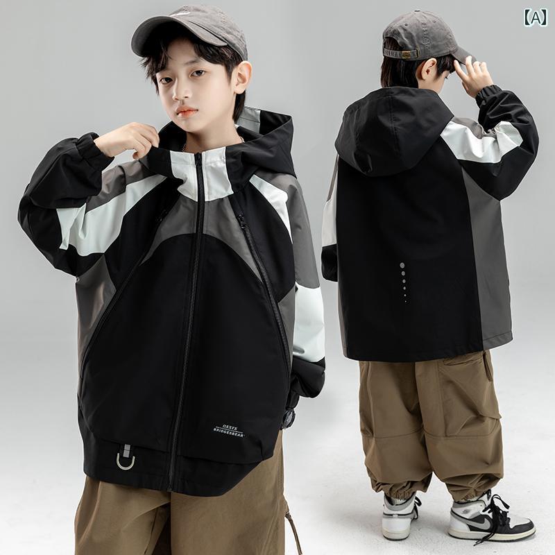 アウター 男の子 おしゃれ カジュアル キッズ ジャケット 秋服 大きめ 街