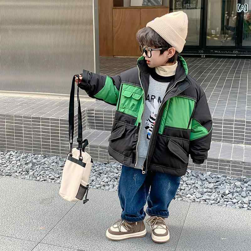アウター 男の子 冬 おしゃれ カジュアル キッズ ダウン ジャケット 冬 冬 厚手 ダウン 冬服 ストリート トップス｜おうち健康生活