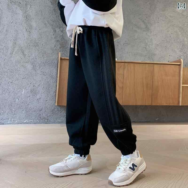 子供服 男の子ズボン キッズ ファッション カジュアル パンツ おしゃれ スウェット 春秋服 スウェット ストリート フレンドリー 薄手 涼しい トレンディ