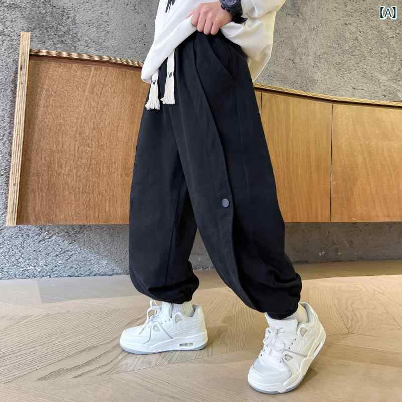 子供服 男の子ズボン キッズ ファッション カジュアル パンツ おしゃれ 春秋 大きめ 初秋 トレンディ
