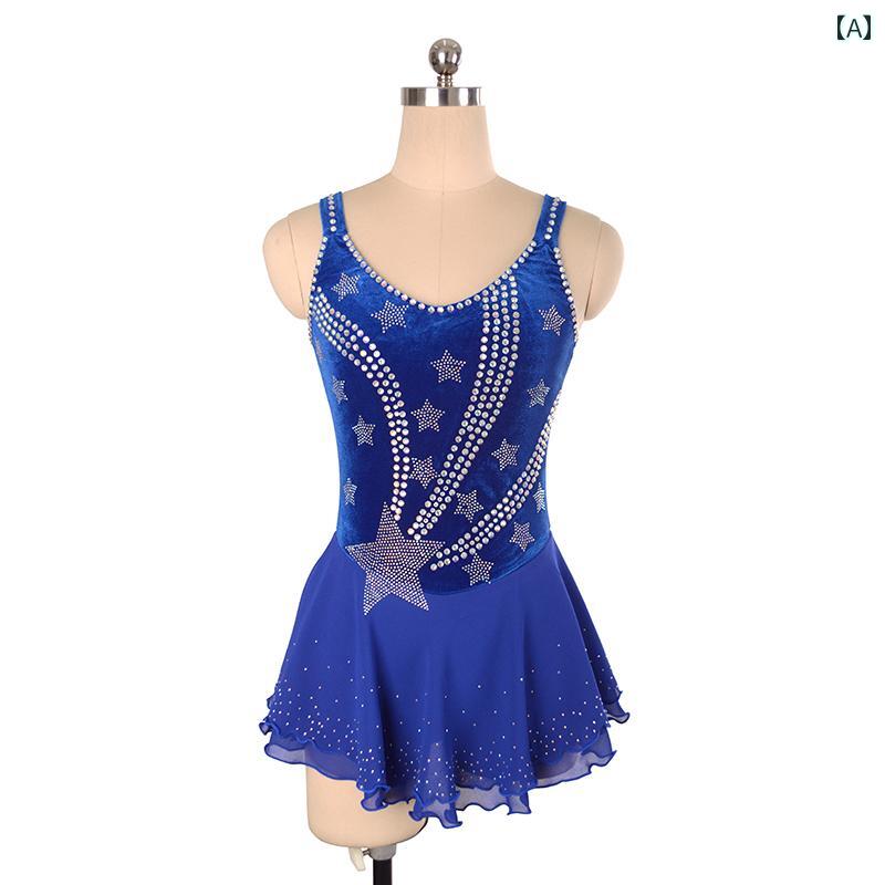 フィギュア スケート 衣装 子供 女子 大人 レディース 服 パフォーマンス 服 競技 スカート 起毛 パフォーマンス 服 ダンス｜おうち健康生活