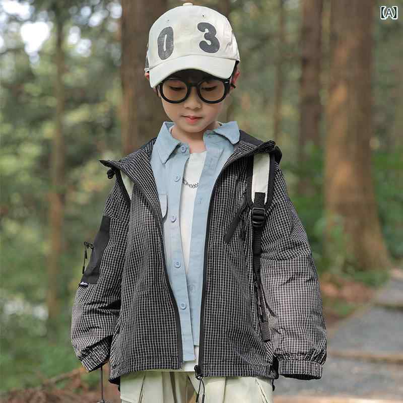 男の子 ファッション キッズ 子供 おしゃれ カジュアル 秋 ジャケット 春秋 フード ジャケット トップス 秋 ジャケット