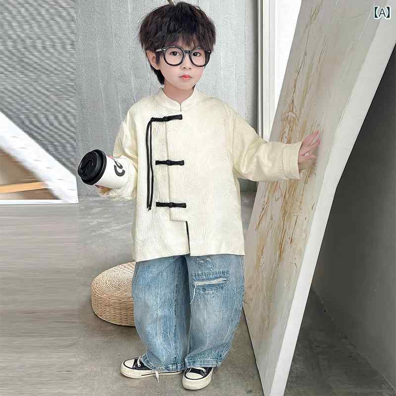 男の子 ファッション キッズ 子供 唐 スーツ 秋服 チャイナ風 漢服 秋 赤ちゃん チャイナ風 衣装