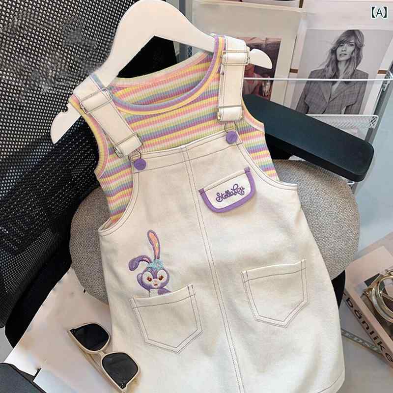 女の子 サスペンダー スカート スーツ 夏 子供 ガール 韓国 女の 赤ちゃん セットアップ 夏 スーツ トレンディ 4,798円