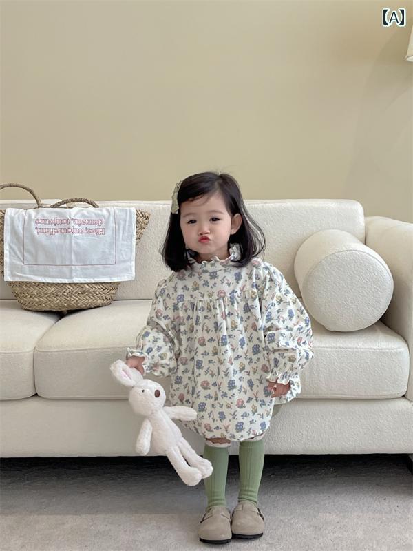 子供服 女の子 セットアップ かわいい おしゃれ 秋 赤ちゃん 花柄 トップス ニットカーディガン 春秋 トレンディ