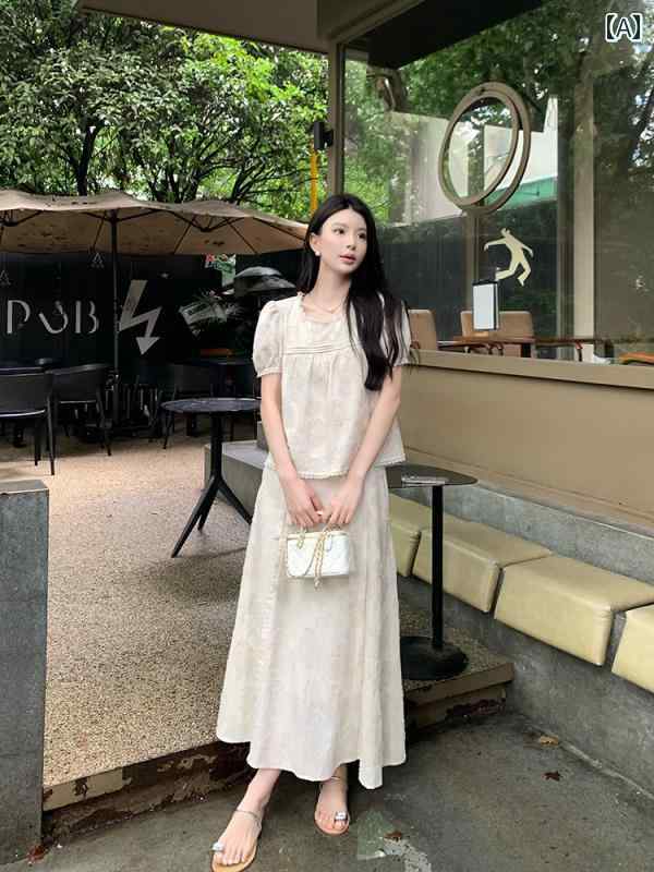 セットアップ レディース 心地好い 今めかしい 会う約束 うしろ帯会 綿麻 一 夏 スピード競技 ティーシャツ スコート レトロ 夏