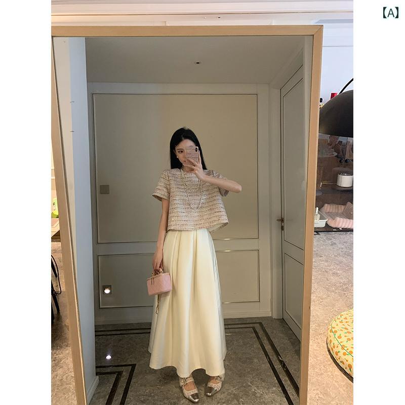 スカート レディース おしゃれ カジュアル デート 女子会 通勤 オフィス ベージュ フレンチ プリーツ フェミニン スリム エレガント 初秋