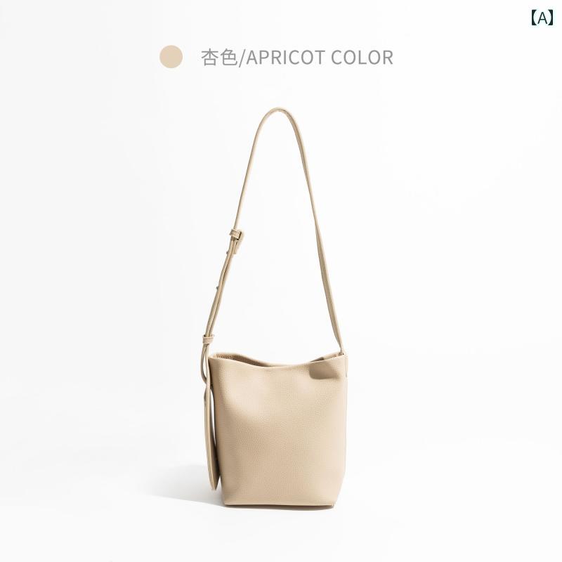 レディース バッグ 普段使い バケット 春夏 ソフト レザートート 快適 バスケット ショルダー