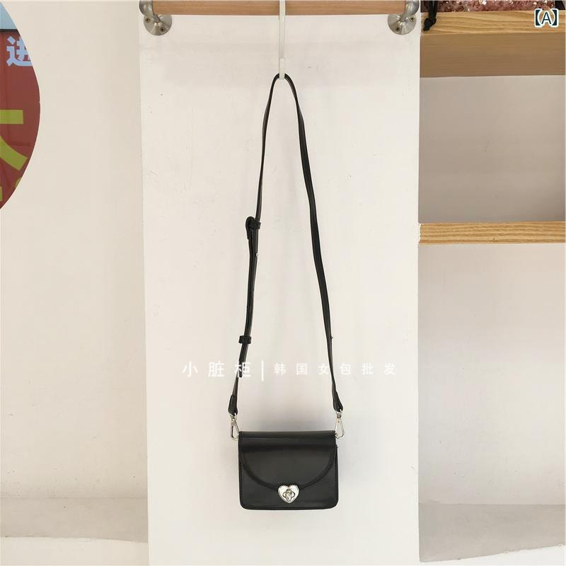レディース バッグ 普段使い 小さめ 韓国 愛 メタル バックル ミニ 小さめ スクエア ショルダー クロス ボディ ヘッドフォン 小さめ 4,326円