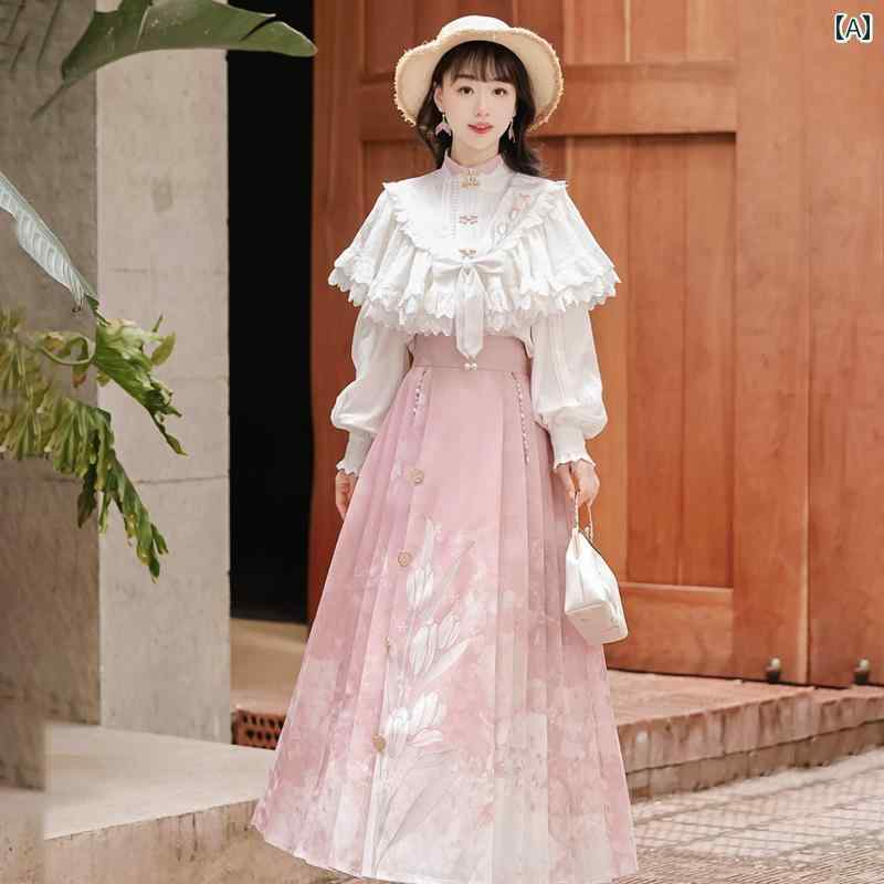 レディース 流行り物 チューリップ 漢服 ティーシャツ 八分丈 言い慣わし セットアップ 膝掛け 普段使い走り 瀬戸もの 風