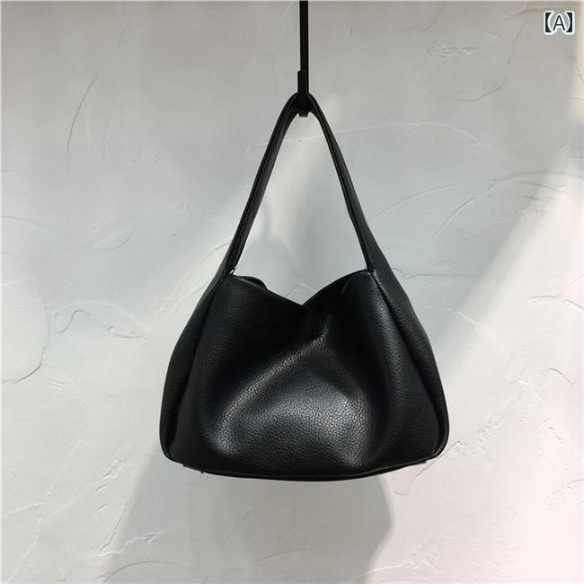 レディース バッグ 普段使い 通勤 スモール ー 韓国 ソフト 質感 ハンド レトロ トート ショルダー クロス ボディ
