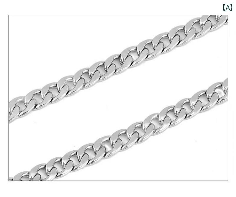 メンズ アクセサリー チタン鋼 太い チェーン キューバ チェーン ネックレス レディース NK チェーン ベスト フィットネス チェーン アクセサリー