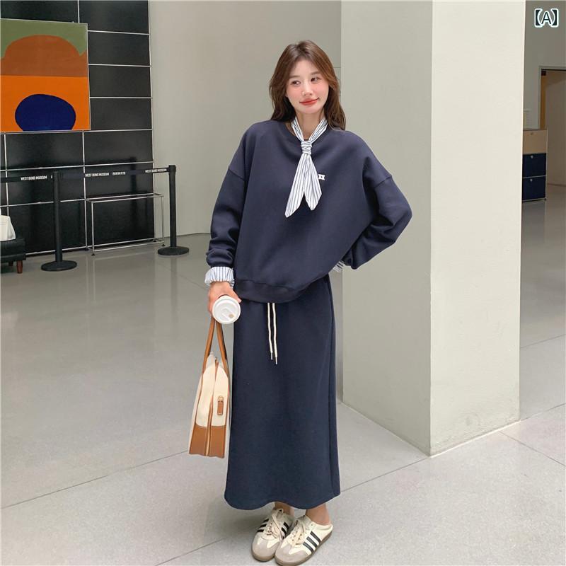 セットアップ レディース 心地好い かっこ良い 会う約束 お姉さん会  スコート 秋 単科大学 かっこ良い トレイナー スコート かっこ良い 2点 仕掛ける レディースファッション-その他