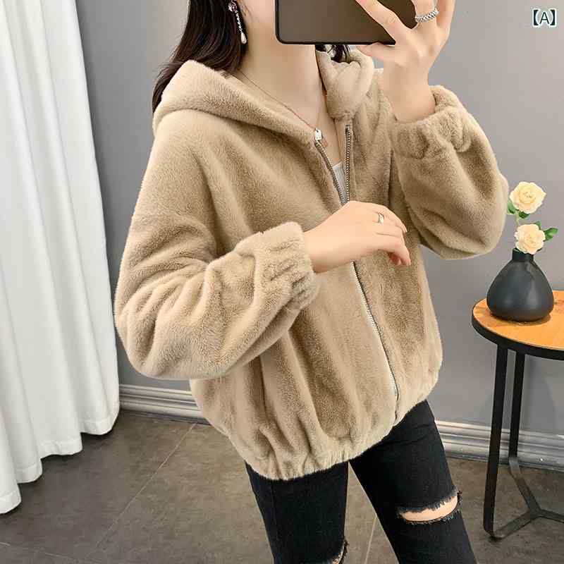 アウター レディース ファッション おしゃれ カジュアル 上品 婦人服 ウール コート ショート 秋冬 厚手 風 フード ジッパー
