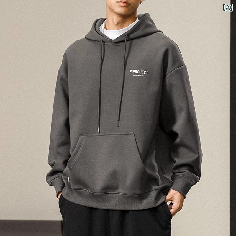 メンズ トップス 心地よい 流行り物 今めかしい トレンディ 朦々たる ボンネット ティーシャツ 服 心地よい 年月 置き手紙 アメリカン レトロ うす暗い 薄墨色 トレーナー