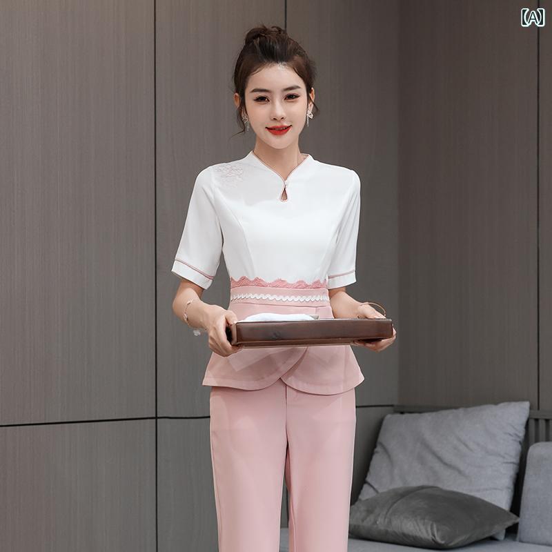 エステ ユニフォーム レディース 制服 サロン おしゃれ リラクゼーション クリニック エステ 美容師 セット マッサージ 技術者