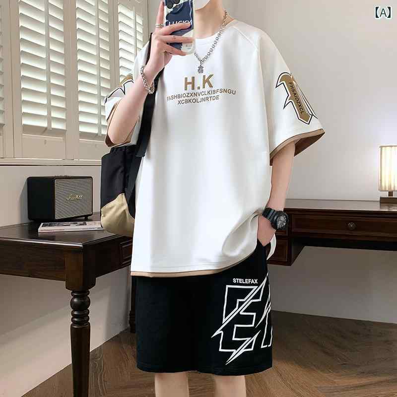 セットアップ メンズ カジュアル おしゃれ 13 ジュニア 半袖 Tシャツ 夏 服 14 年長 子供 紳士服