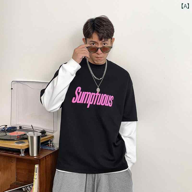 メンズ トップス カジュアル ファッション おしゃれ レター プリント 半袖 Tシャツ 夏 アメリカン 半袖 Tシャツ
