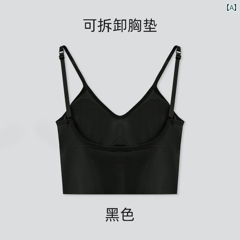 ブラジャー レディース おしゃれ U字型 美 背中 下着 キャミソール インナーウェア アウター オールインワン 胸パッド