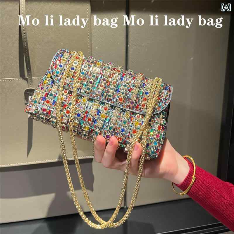 レディース バッグ おしゃれ 小さめ 正方形 ファッション フル ディオニュソス シングル ショルダー クロス ボディ 脇下 トレンディ