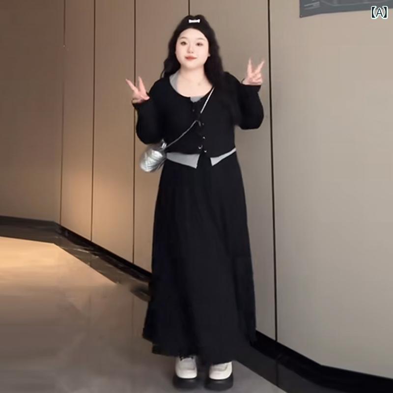 大きめ大きさ レディース 今めかしい 流行り物 心地よい 会う約束 お嬢さん会 フレンチ 風 秋 着痩せ 今めかしい おウェストカバー スコート 3点 書き割り