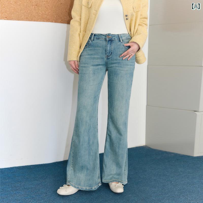 大きめサイズ レディース おしゃれ ファッション カジュアル 普段使い 婦人服 レトロ ウォッシュデニム スリム 体型カバー スパイシー パンツ ハイウエスト ジーンズ｜おうち健康生活