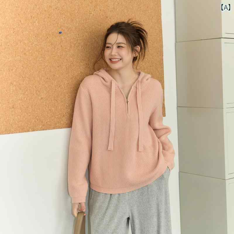 大きめサイズ レディース おしゃれ ファッション カジュアル 普段使い 秋冬 婦人服 スリム 紅茶 セーター レトロ ジーンズ