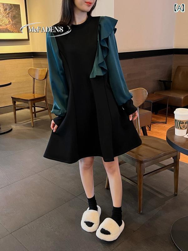 大きめ大きさ レディース 今めかしい 流行り物 心地よい 女子らしい 雅びやか 会う約束 うしろ帯会 春 シフォン フラウンス 長袖 お召しもの