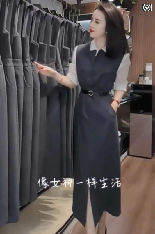 大きめ大きさ レディース 今めかしい 流行り物 心地よい 女子らしい 雅びやか 会う約束 お嬢さん会 秋冬 プルオーバー セットアップ スコート 通い ラウンドネックノースリーブ か細い 御召しもの