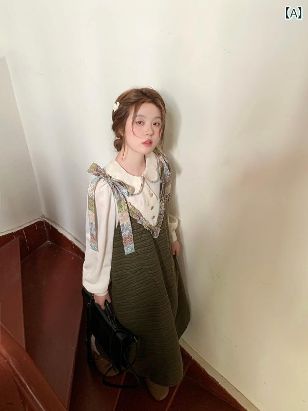 大きめサイズ レディース おしゃれ ファッション カジュアル デート 女子会 普段使い ぽっちゃり 深い 森 植物 パッチワーク 肩ひも スカート ロング スカート新 秋 ぽっちゃり｜おうち健康生活 7,789円